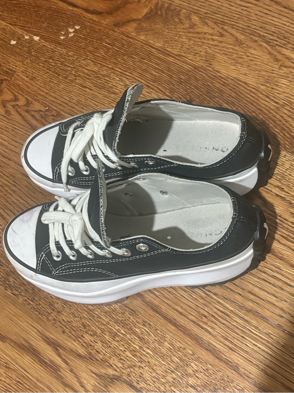Converse Black and White Low-Top Canvas Sneakers - Picture 2 of 7